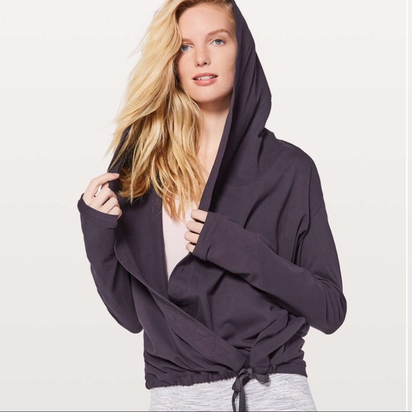 lululemon athletica Tops - Lululemon Ready To Rulu Wrap Hoodie Boysenberry 4
